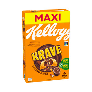 Imagen de KELLOGG'S Krave Cereales rellenos de chocolate 600 g.