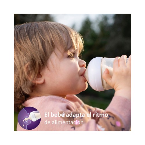 AVENT Natural response de Philips Biberón de 330 ml. con tetina flujo 4, para más de 4 meses,
