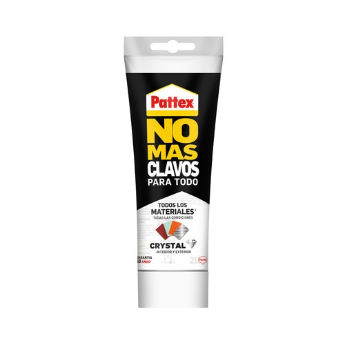 Adhesivo de montaje transparente PATTEX No Más Clavos Crystal, 216grs.
