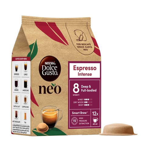 DOLCE GUSTO NEO Café cápsulas intenso 12 uds. 66 g.