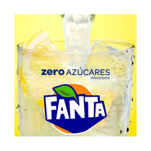 FANTA ZERO Refresco de limón zero Azúcares lata de 330ml