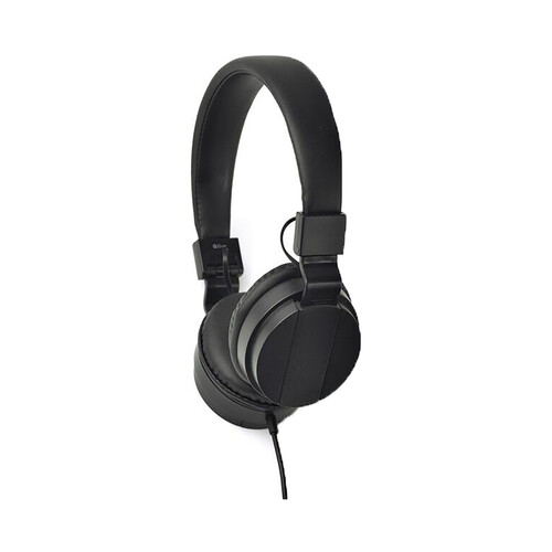 Auriculares tipo casco QILIVE Q.1177, con cable, color negro.