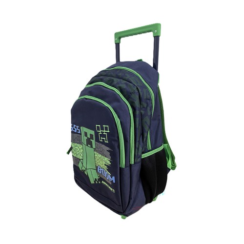Mochila con ruedas 2 compartimentos New Shape. MINECRAFT