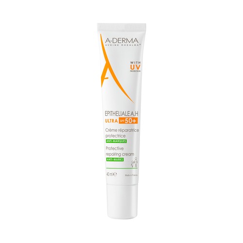 A.DERMA Epitheliale A.H Crema reparadora, protectora y anti-manchas con FPS 50+ 40 ml.