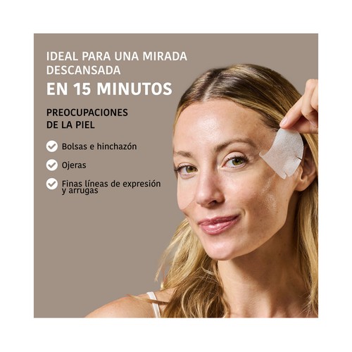 IROHA NATURA Parches antifatiga para el contorno de ojos con cafeína y vitamina C 2 uds.