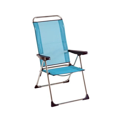 Silla de aluminio y textileno, varios colores, 65x72x113cm ALCO.