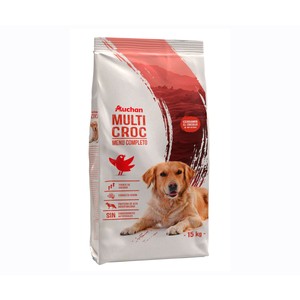 Imagen de PRODUCTO ALCAMPO Pienso para perros a base de croquetas de carne y cereales Multicroc 15 kg.