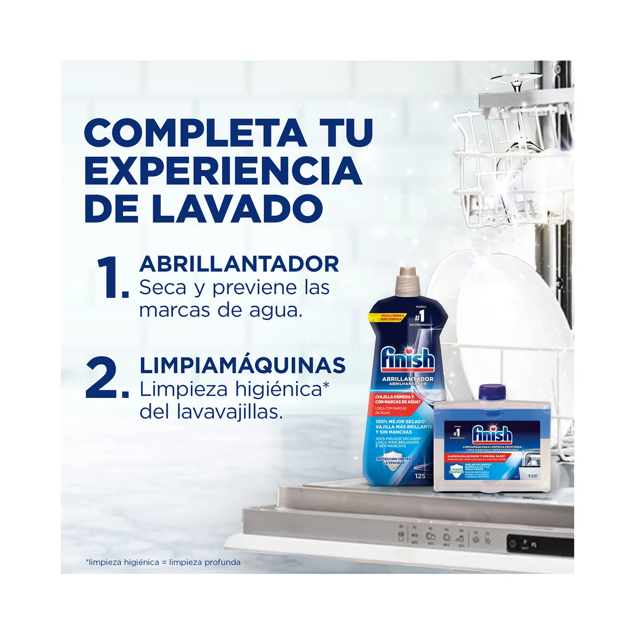 Power Detergente lavavajillas en pastillas todo en 1, aroma a limón 80 uds, 1280 g.