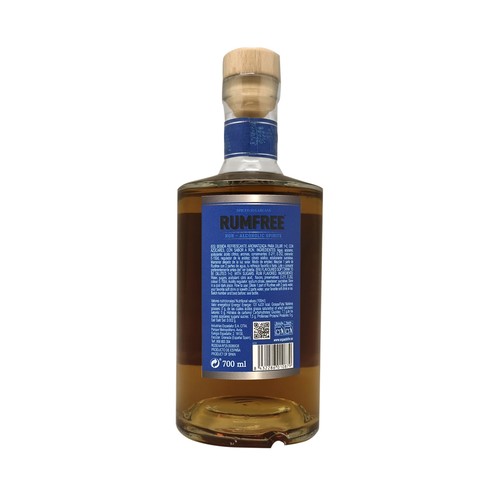 RUMFREE Bebida refrescante aromatizada con sabor a ron botella 70 cl.