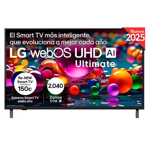 Televisión 109,2cm (43"") LED LG 43UA75006 2025, 4K, WEBOS, Dolby Digital Plus, 3HDMI, 60Hz