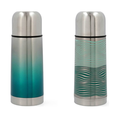 Termo líquidos inox de 0,50L, colores azules, 3RE.