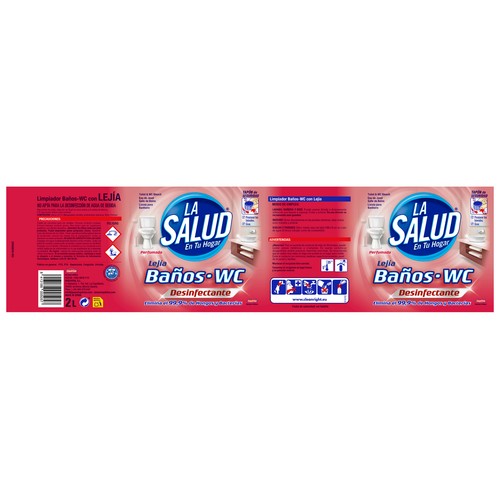 LA SALUD Limpiador baños-WC con lejía, perfumado LA SALUD 2 l.
