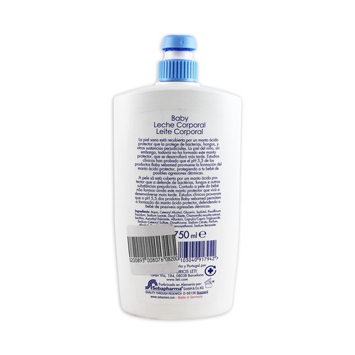 SEBAMED Leche corporal para bebé piel delicada, desde el primer día SEBAMED Baby 750 ml.