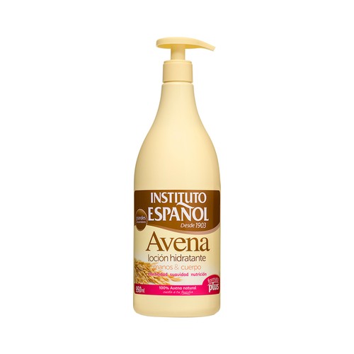 INSTITUTO ESPAÑOL Loción hidratante para cuerpo y manos con avena 100% natural 950 ml.