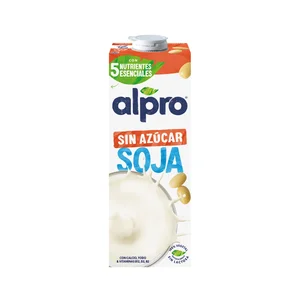 ALPRO Bebida de soja 100% vegetal, sin azúcar y rica en proteína vegetal 1 l.