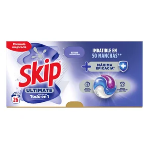 SKIP Ultimate Detergente en cápsulas máxima eficacia 22 lav.