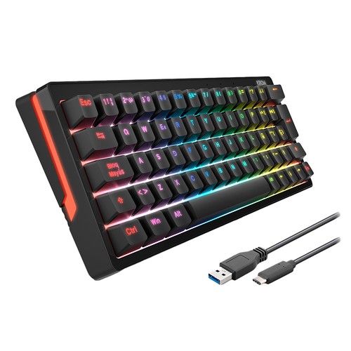 Teclado Mecánico, conexión por cable, KROM Hot-Swap