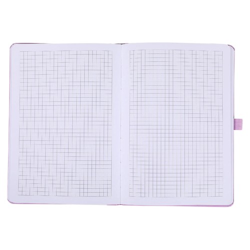 Cuaderno A5 cuadriculado 96 hojas color malva Your Life. ALCAMPO