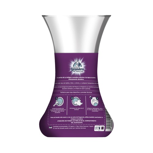 LA ANTIGUA LAVANDERA Perlas perfumadas con aroma a esencia de violeta 180 g.