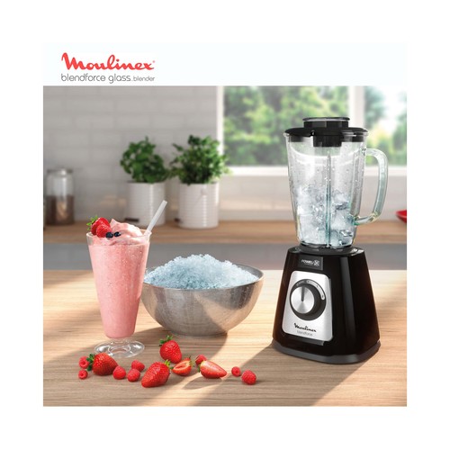 Batidora de vaso MOULINEX Blend Force LM4358, 800W, 2 velocidades + Pulse, capacidad de 1,74L.