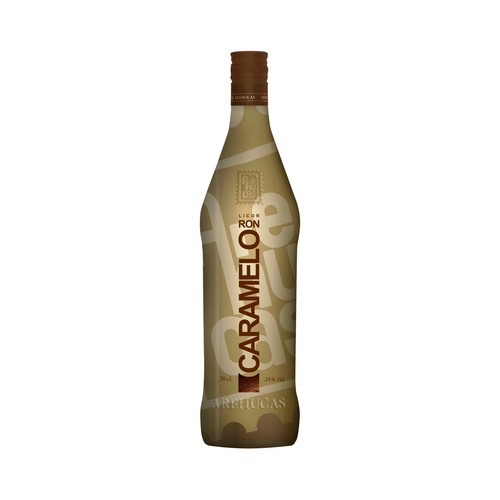 AREHUCAS Licor de ron con caramelo elaborado en las Islas Canarias AREHUCAS botella de 70 cl.