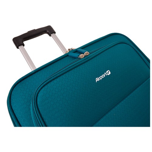 Maleta de cabina tipo trolley  4 ruedas air soft  55cm azul pato. AIRPORT