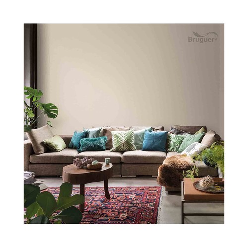 Pintura para paredes monocapa BRUGUER Colores del mundo Egipto Ocre Suave, 4L.