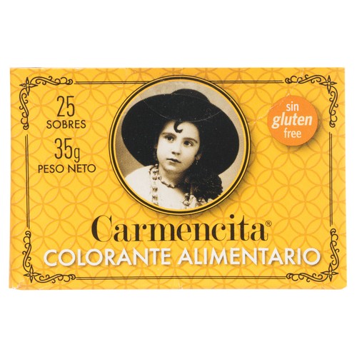 CARMENCITA Colorante alimentario sin gluten 25 sobres 35gr.