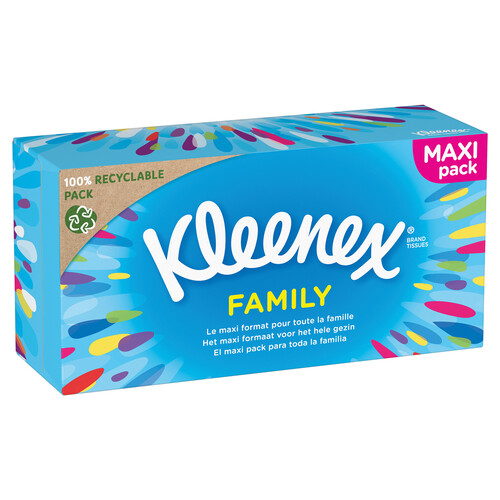 KLEENEX Tissues de celulosa faciales Family pack KLEENEX 140 uds.