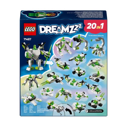 LEGO DreamZzz Aventuras de Z-Blob: Robots y Vehículos 71487, 121 piezas, +7 años. 