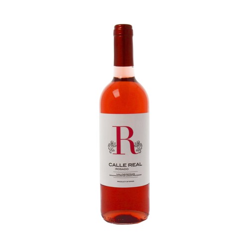 CALLE REAL  Vino rosado con D.O. Valdepeñas CALLE REAL botella de 75 cl.