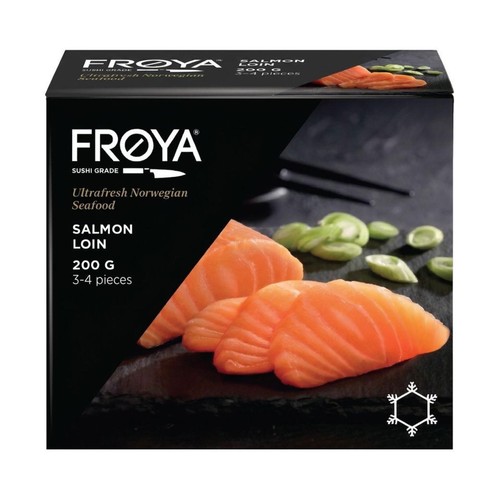 FROYA Lomos de salmón noruego sin piel 200 g.