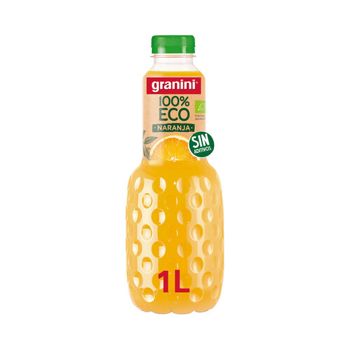 Zumo de naranaja 100 % ecológico, sin aditivos GRANINI 1 L.
