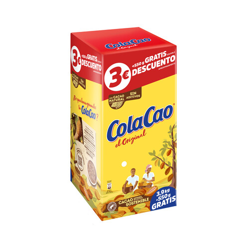 COLA CAO ORIGINAL  Cacao en polvo soluble 3,9 kg.