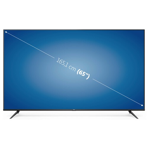 Televisión 165,1cm (65") LED TCL 65P615 4K, HDR, SMART TV, WIFI, BLUETOOTH, TDT T2, USB reproductor, 3HDMI, 60HZ.