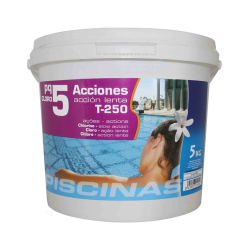 AB PQ Cloro 5 Acciones en tabletas de 250 g. 5 KG