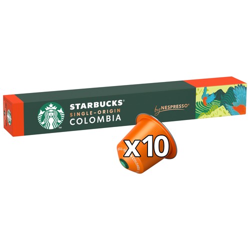Imagen de Café Colombia I7 en cápsulas compatibles con Nespresso STARBUCKS 10 uds. 57 g.