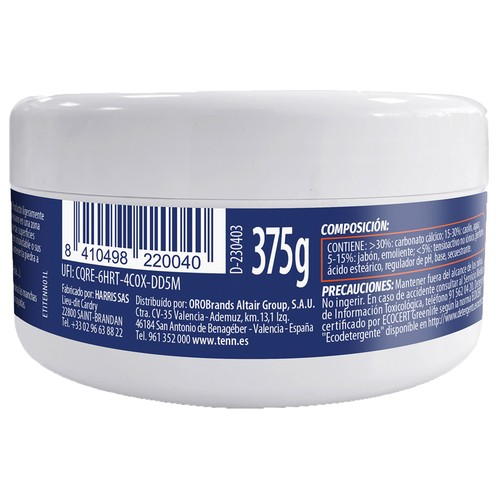 TENN Piedra blanca con un 99% de ingredientes de origen natural 375g.