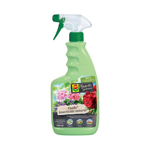 Insecticida natural, para plantas ornamentales de interior y exterior COMPO Natural 750 mililitros.