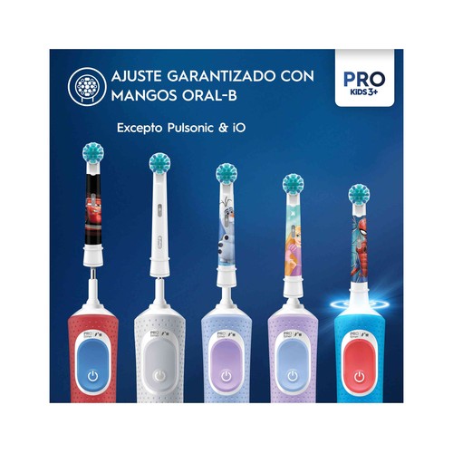 ORAL-B Pro kids3+ Recambio infantil ( a partir de 3 años) para cepillo de dientes eléctrico 3 uds. (Varios modelos)