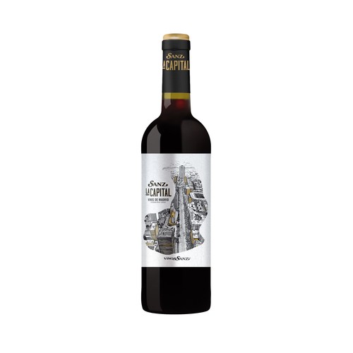 SANZ La capital Vino tinto D.O Vinos de Madrid botella de 75 cl.
