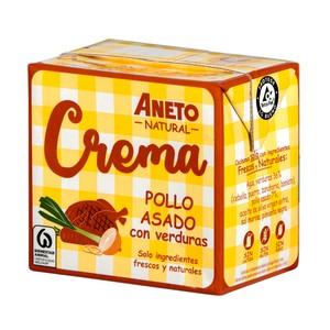 Imagen de ANETO Crema natural pollo asado con verduras 500 g.