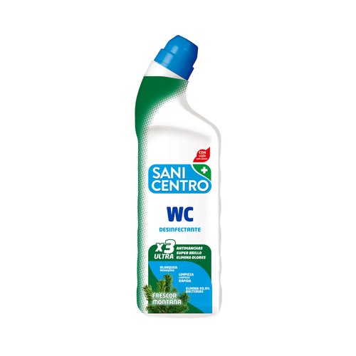 SANICENTRO Gel desinfectante del WC con lejía, con  aroma a frescor montanña 1 l.