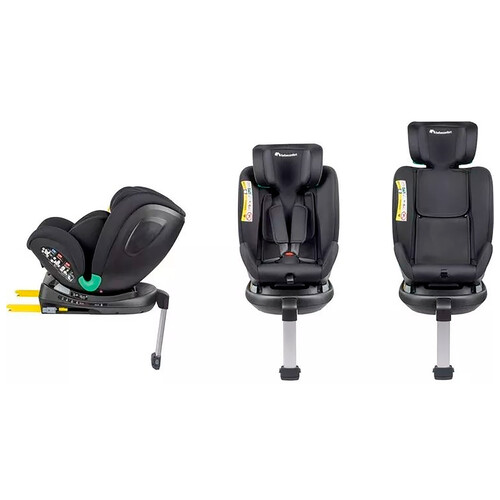Silla auto i-Size (40 a 150 cm) Isofix, color negro, BEBECONFORT.