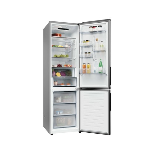 Frigorífico combi 205cm CANDY CNCQ2T6 620CX, NO FROST, clasificación energética: C, H: 205cm A: 59,5cm, F: 66,7cm, capacidad total: 409L.