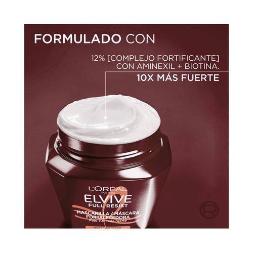 ELVIVE Full resist Mascarilla capilar fortalecedora para cabellos frágiles con tendencia a caerse 310 mlm.