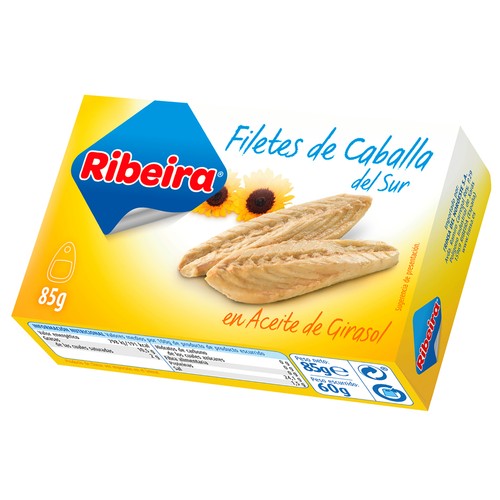 RIBEIRA Filete caballa en aceite de girasol 60g