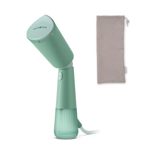 Plancha de vapor vertical PHILIPS STH5010/70, potencia 1200W, color verde.