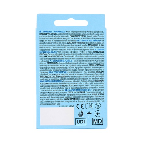 PRODUCTO ALCAMPO Apósitos para ampollas de dos tamaños diferentes 6 uds.