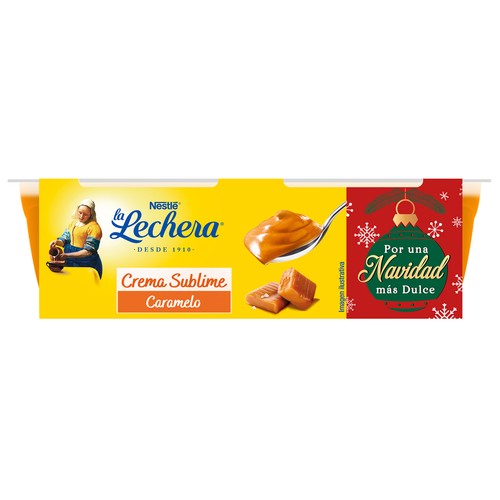 LA LECHERA de Nestlé Crema sublime de caramelo 2 x 70 g.